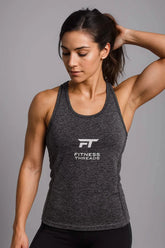 Aura Seamless Tank Top Black - Women