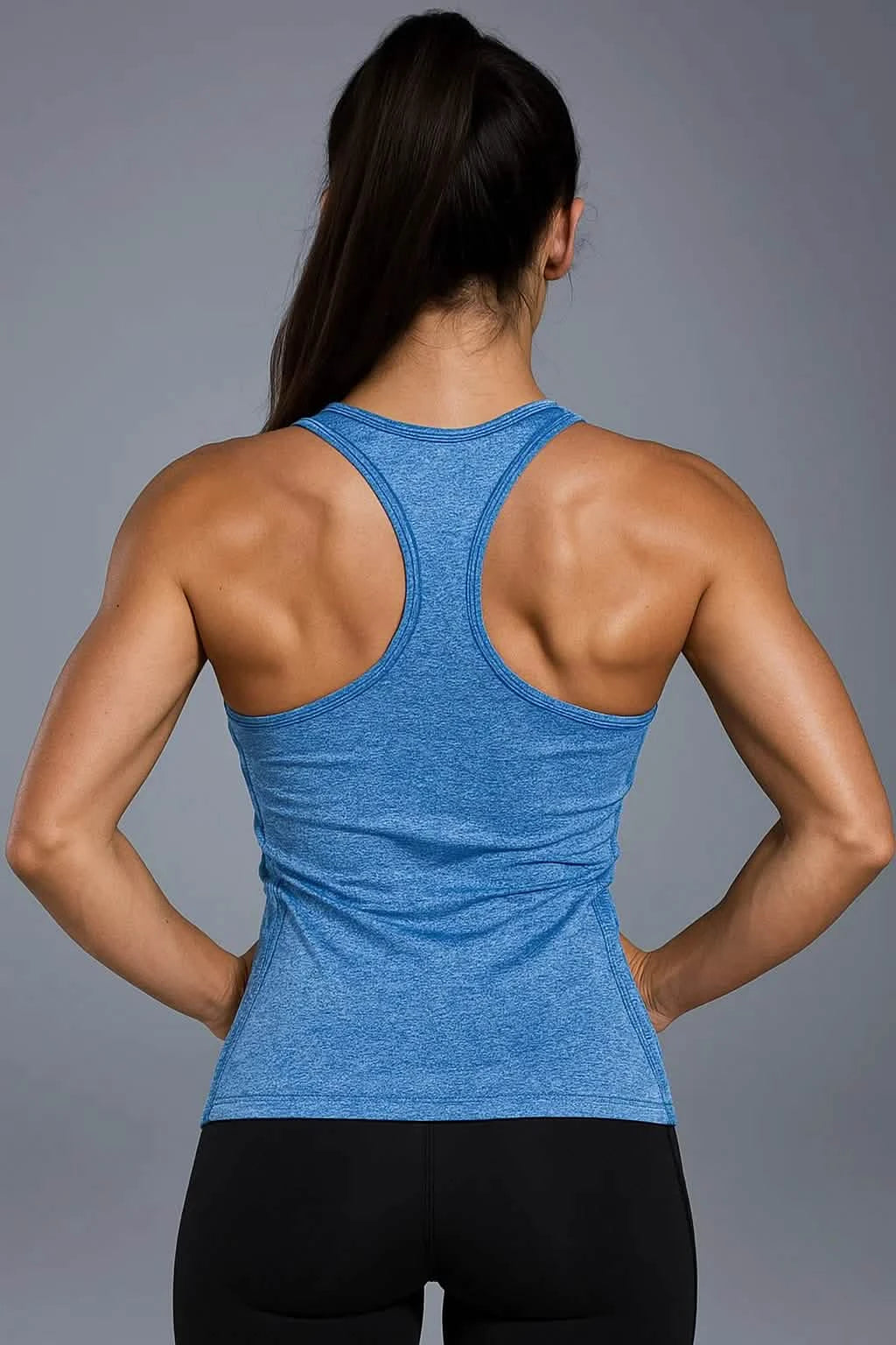 Aura Seamless Tank Top Saphire - Women