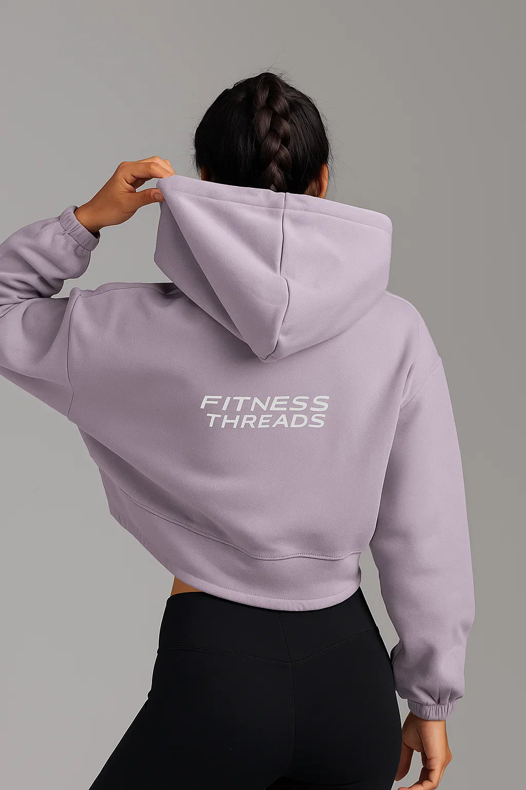 Cropped Oversized Hoodie Levander - Oversized Cropped Hoodies