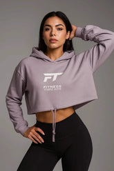 Cropped Oversized Hoodie Levander - Lilac / XX-Small - Oversized Cropped Hoodies