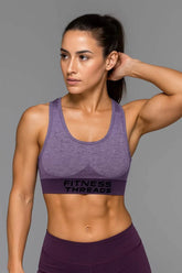 Seamless Racerback Purple Sports Bra - Sports Bras