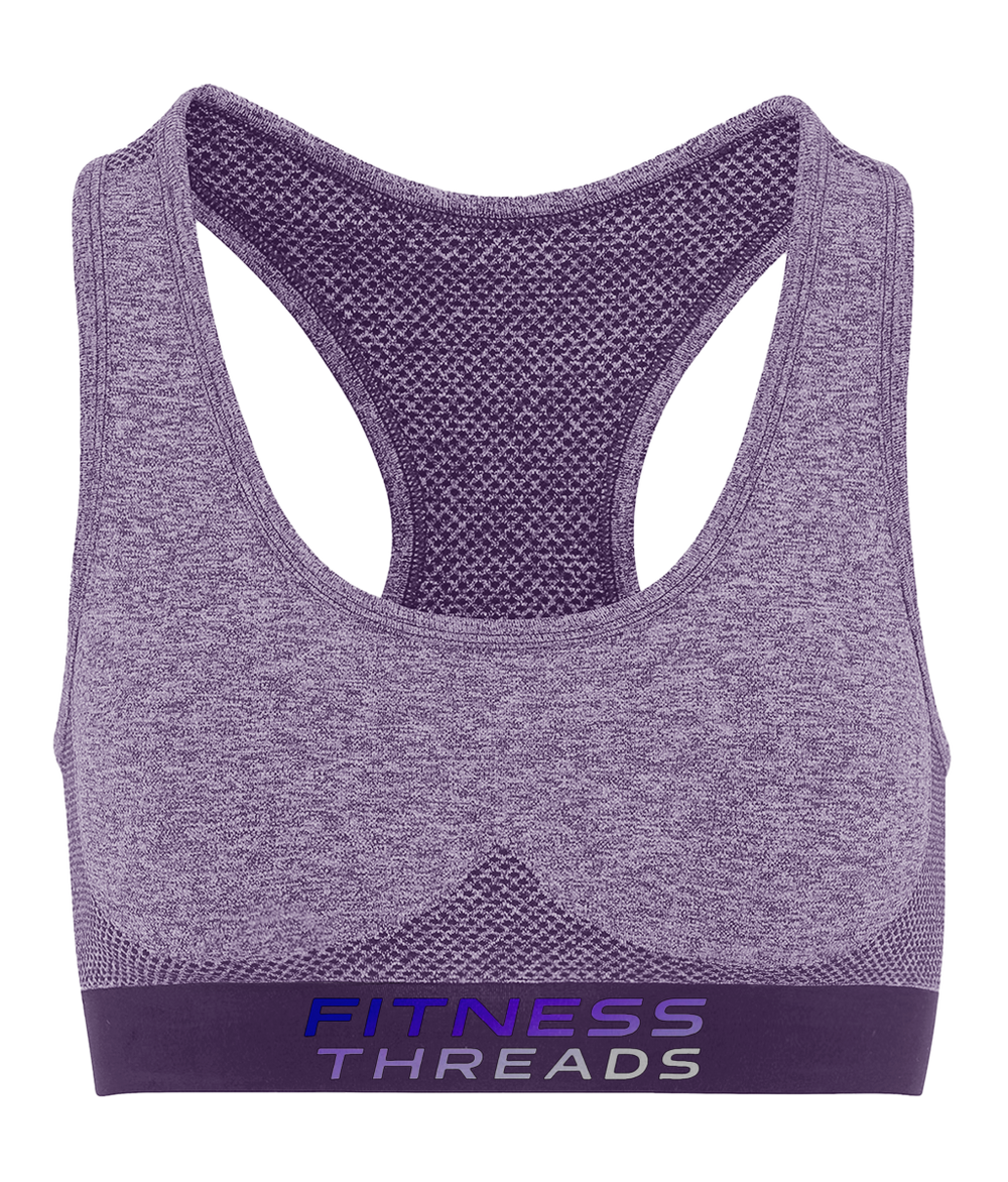 Seamless Racerback Purple Sports Bra - Purple / X-Small - Sports Bras