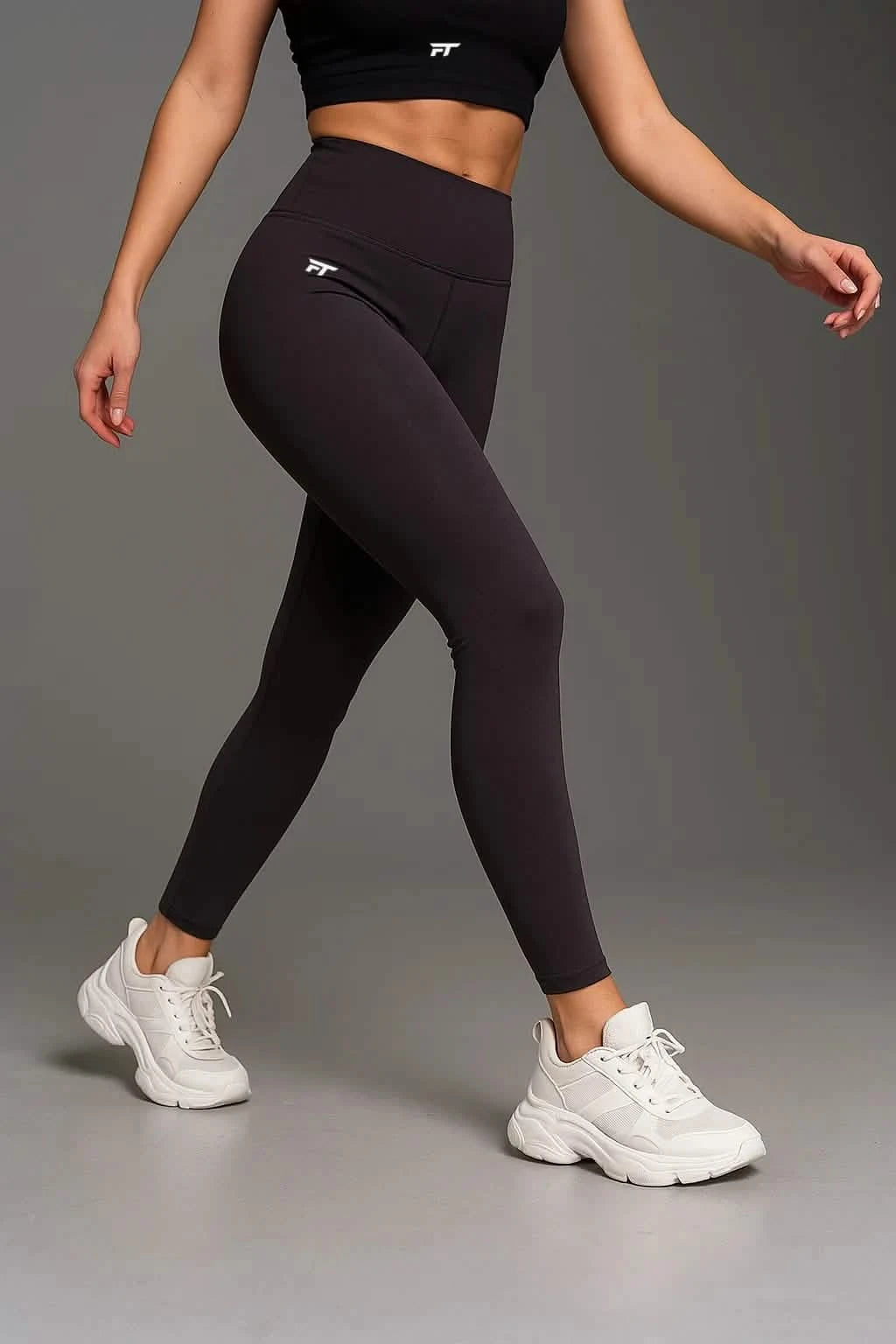 Momentum Leggings med hög midja, antracitgrå