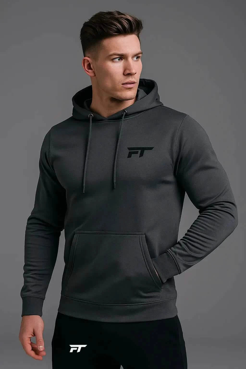 No Limits Gym Hoodie Svart