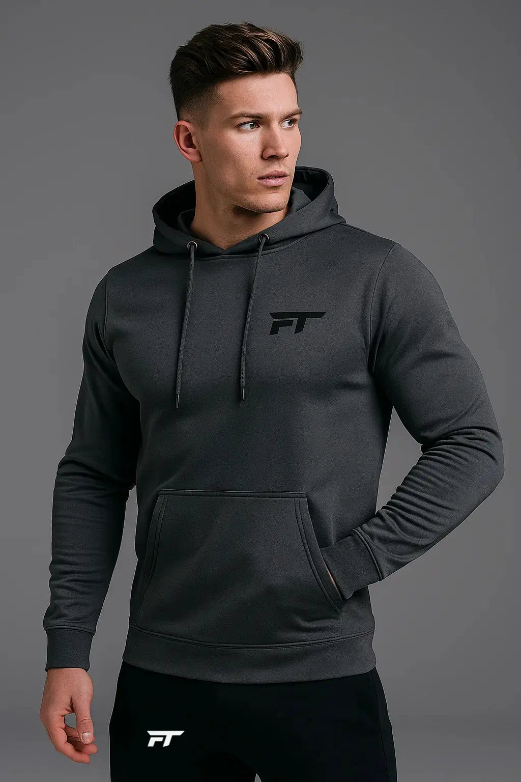 No Limits Gym Hoodie Svart