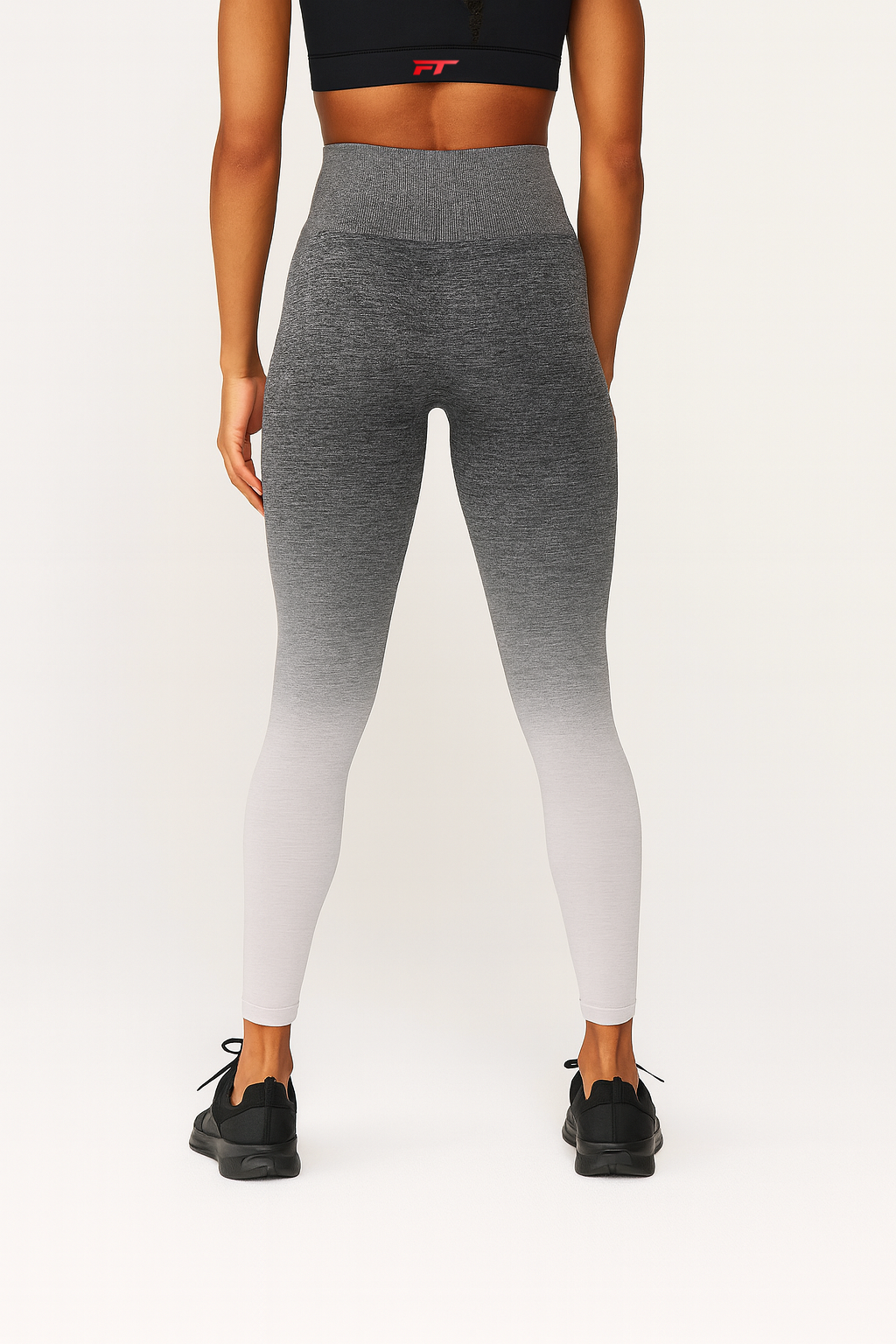 Apex Seamless Fade Black Leggings - Seamless Leggings