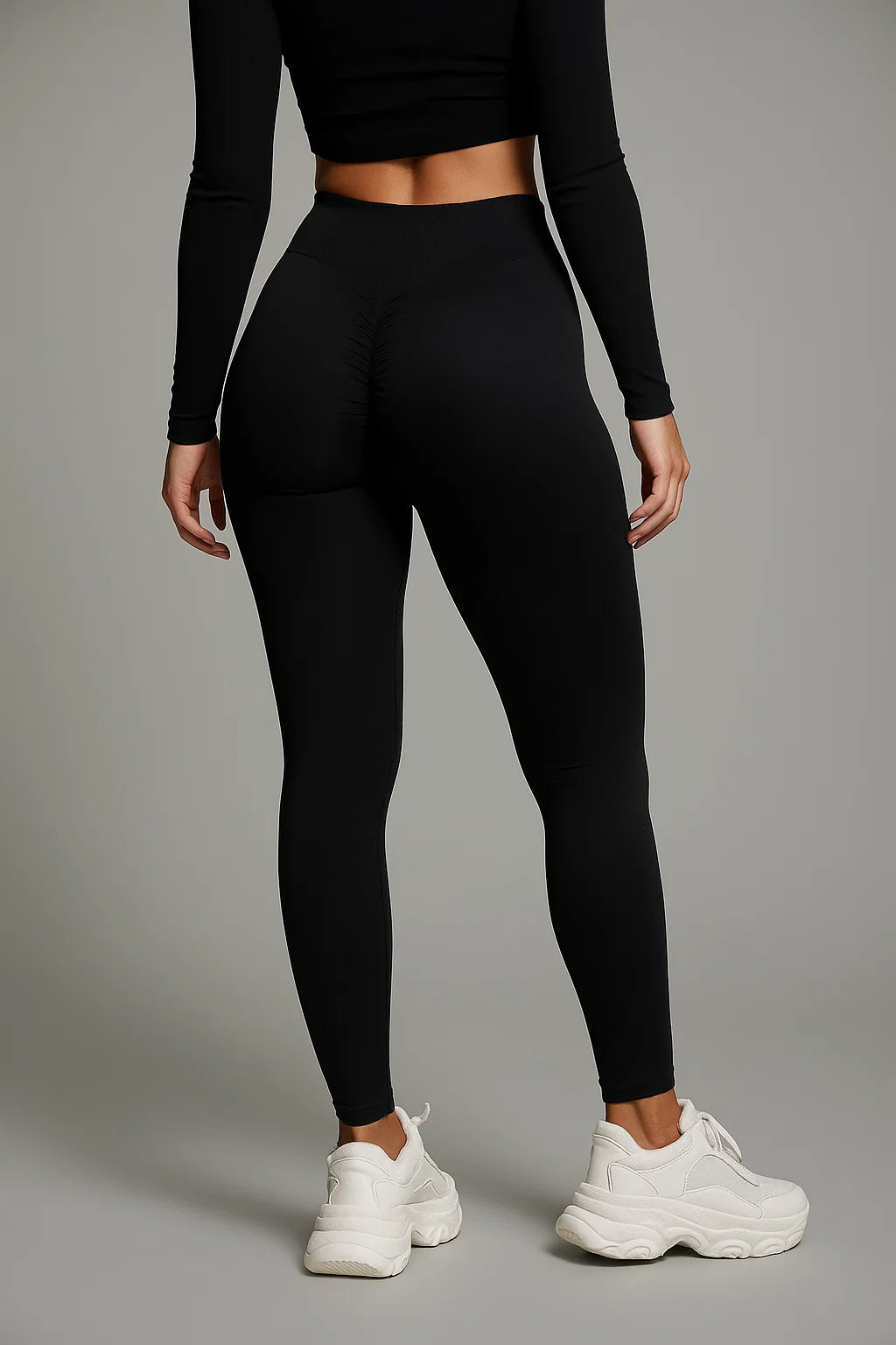 Apex Seamless Scrunch Leggings Black