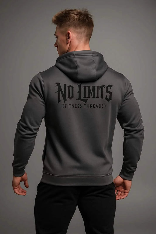 No Limits Gym Hoodie Svart