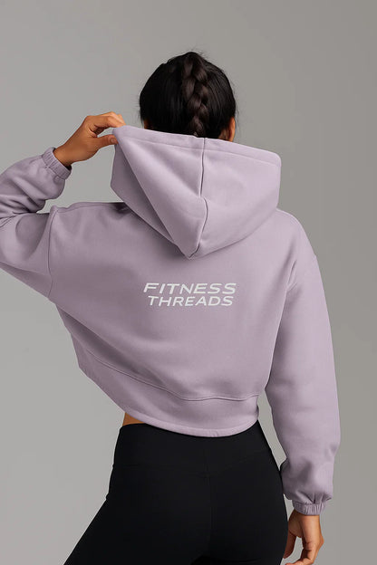 Cropped Oversized Hoodie Levander - Oversized Cropped Hoodies