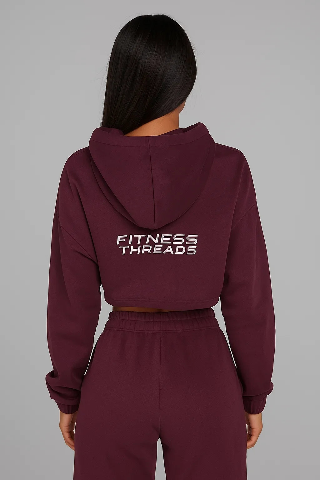 Cropped Oversized Hoodie Mulberry - Oversized Cropped Hoodies