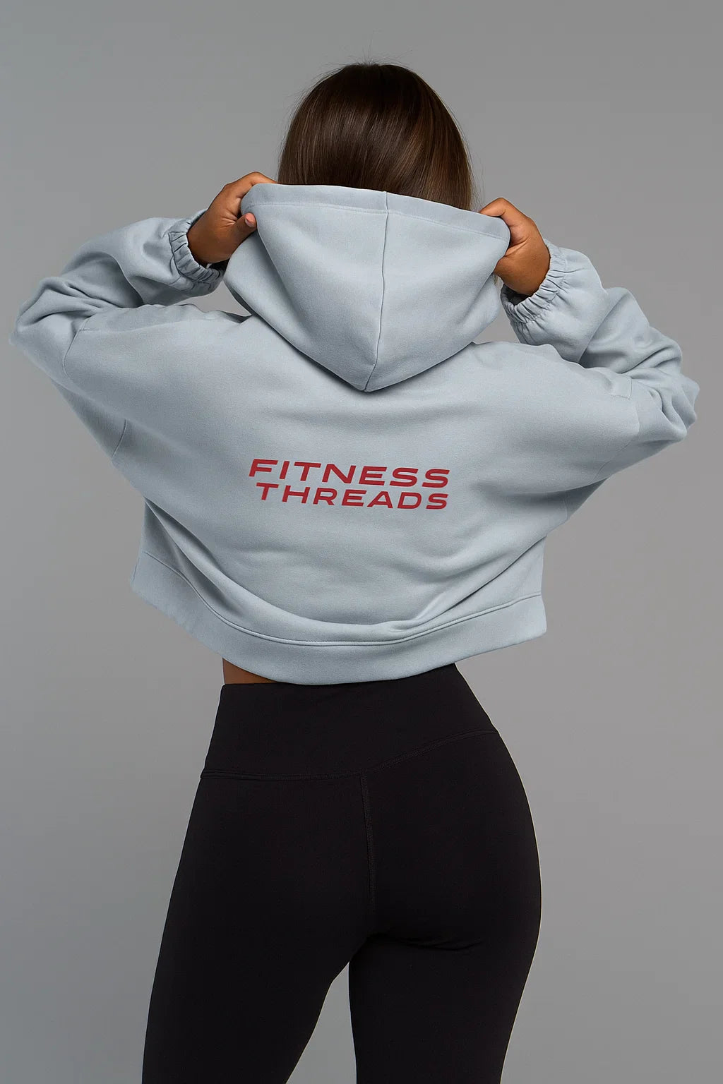 Cropped Oversized Hoodie Sky Blue - Oversized Cropped Hoodies