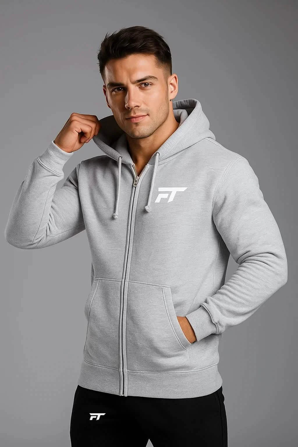 Prime Gym Hoodie Grå
