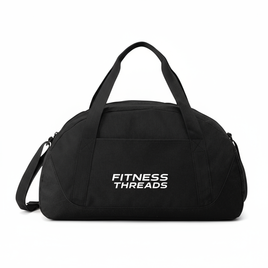 FitnessThreads gym bag on white background