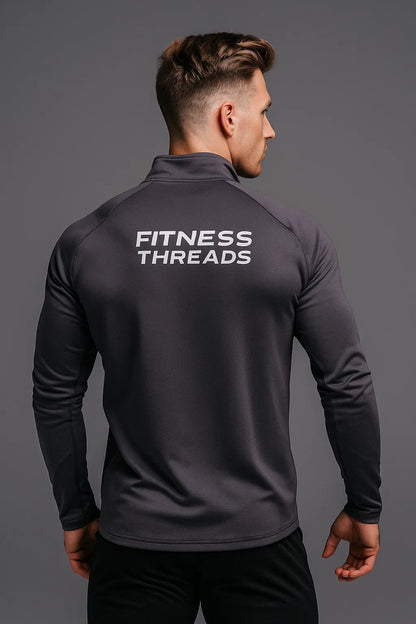 Pulse Quarter-Zip Pullover Grey - Zip Sweatshirts