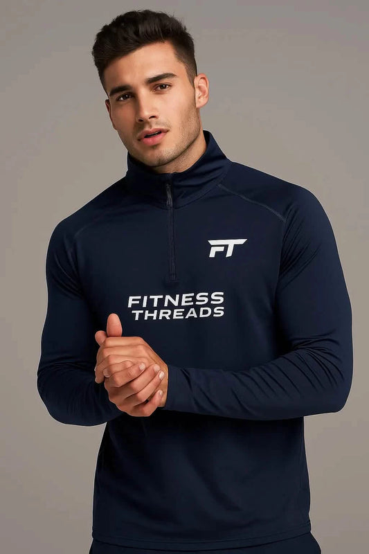 Pulse Quarter-Zip Pullover Navy - Navy / M - Zip Sweatshirts