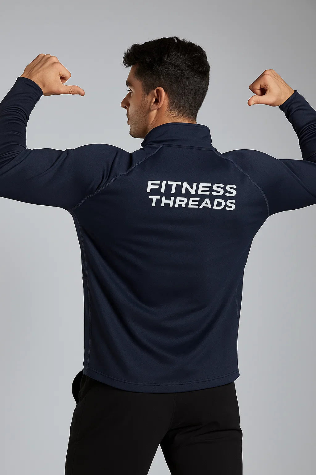 Pulse Quarter-Zip Pullover Navy - Zip Sweatshirts