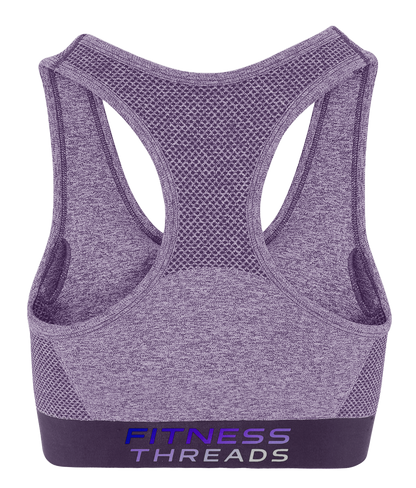 Seamless Racerback Purple Sports Bra - Sports Bras