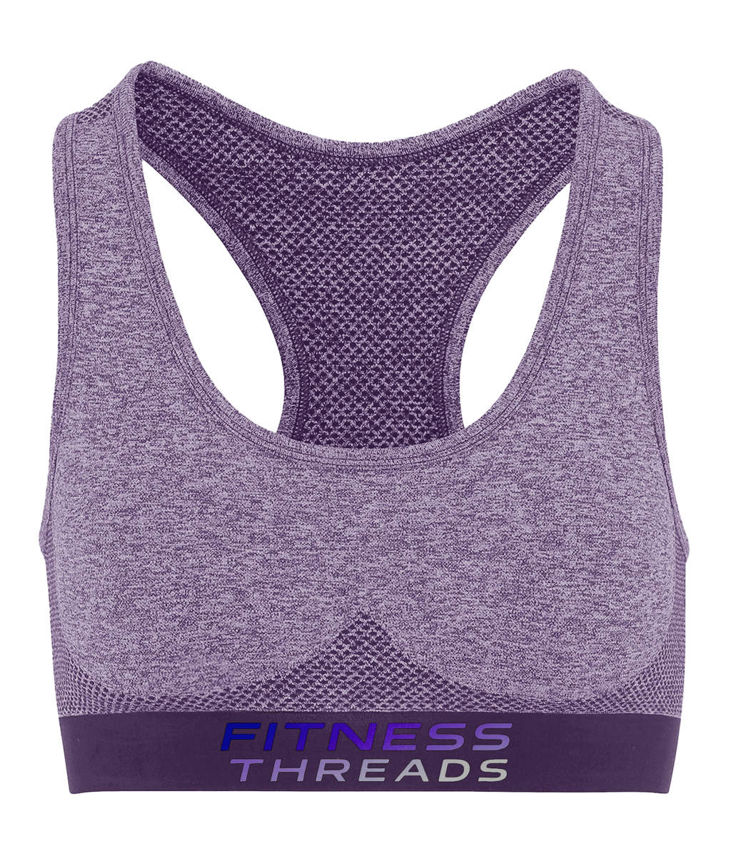 Seamless Racerback Purple Sports Bra - Purple / X-Small - Sports Bras