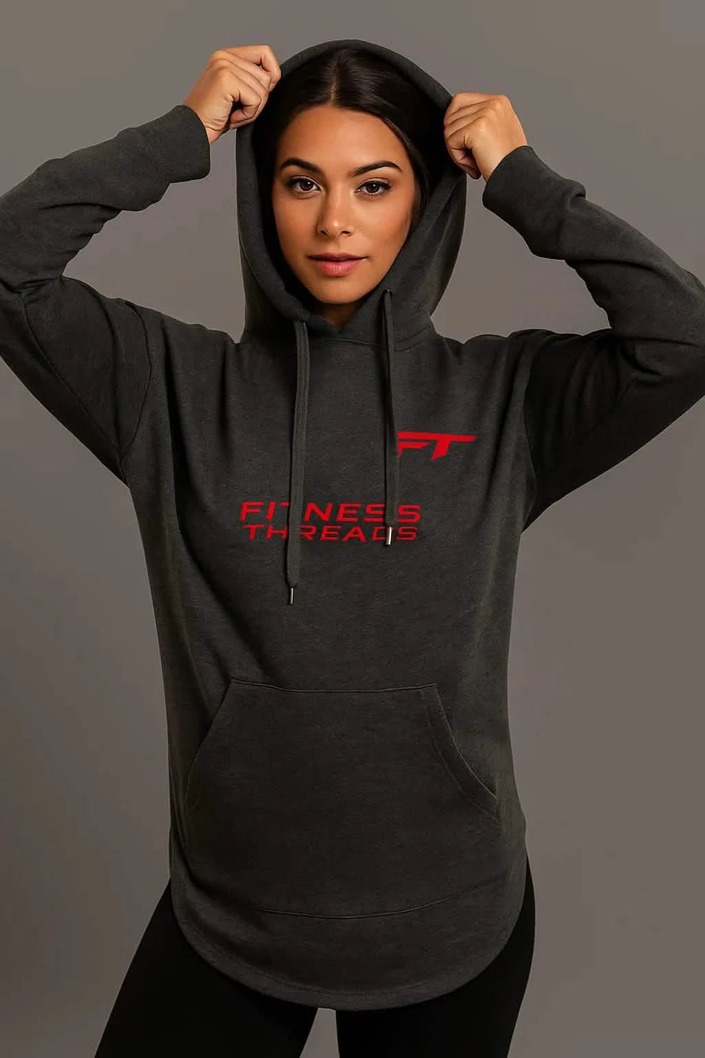 Drift Antracitgrå Oversized Hoodie