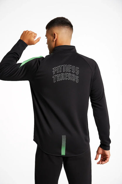 Velocity Gym Sweatshirt Green - Zip Sweatshirts
