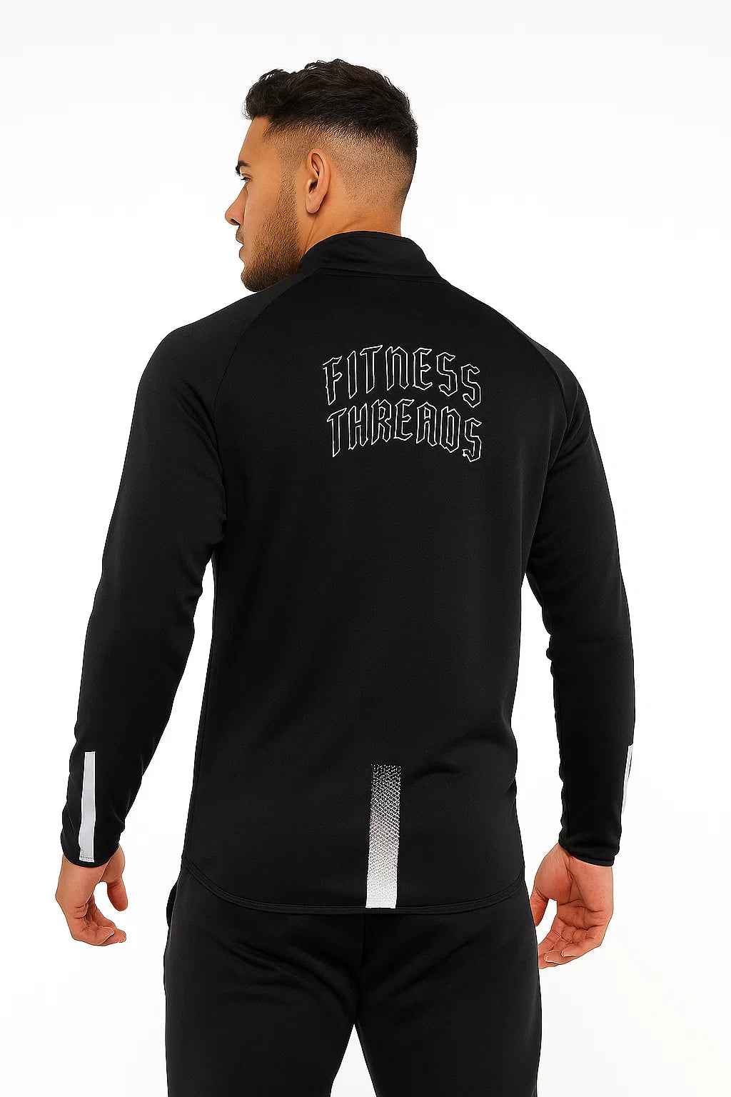 Velocity Gym Sweatshirt White - Zip Sweatshirts