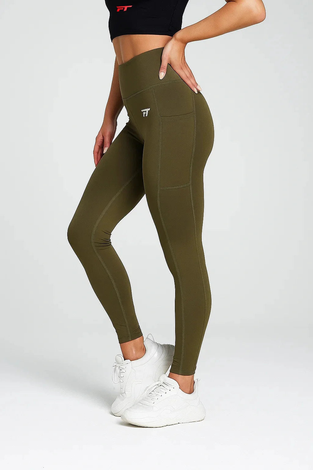 Vigor Compression Leggings Olive Green - Compression Leggings